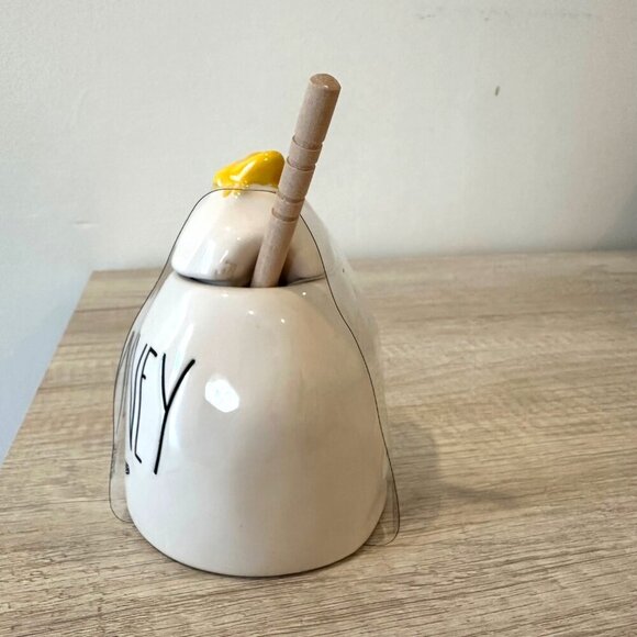 Rae Dunn Honey Jar Lid Dipper Bee Decor Farmhouse Cottagecore 5in Kitchen Tray - Picture 3 of 9